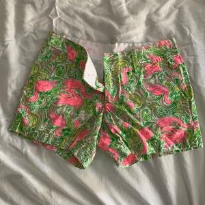 Lilly Pulitzer Callahan Short, size 0, flamingo print